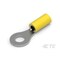 Te Connectivity Ring Terminal, 1/4 in Stud Size, 10 AWG, 600 V, Vinyl Insulated, Yellow 34855 - alternate 1